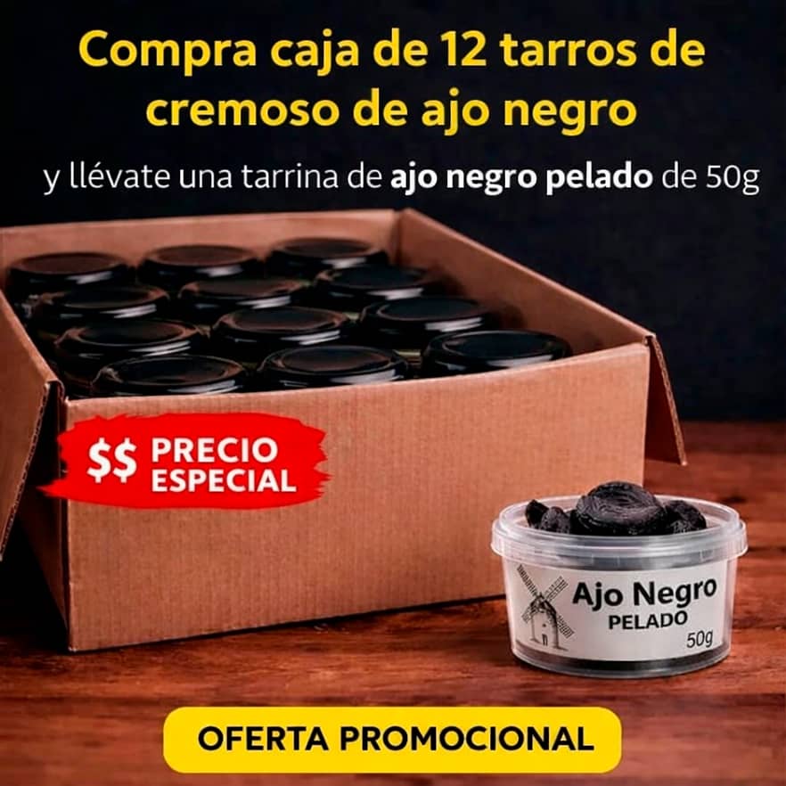 crema cristal 12uds 1440g + tarrina ajo pelado 50g