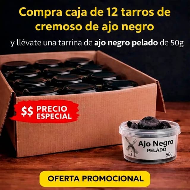 crema cristal 12uds 1440g + tarrina ajo pelado 50g